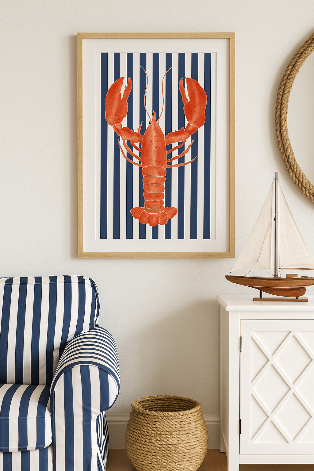 Nautical Lobster Wall Art