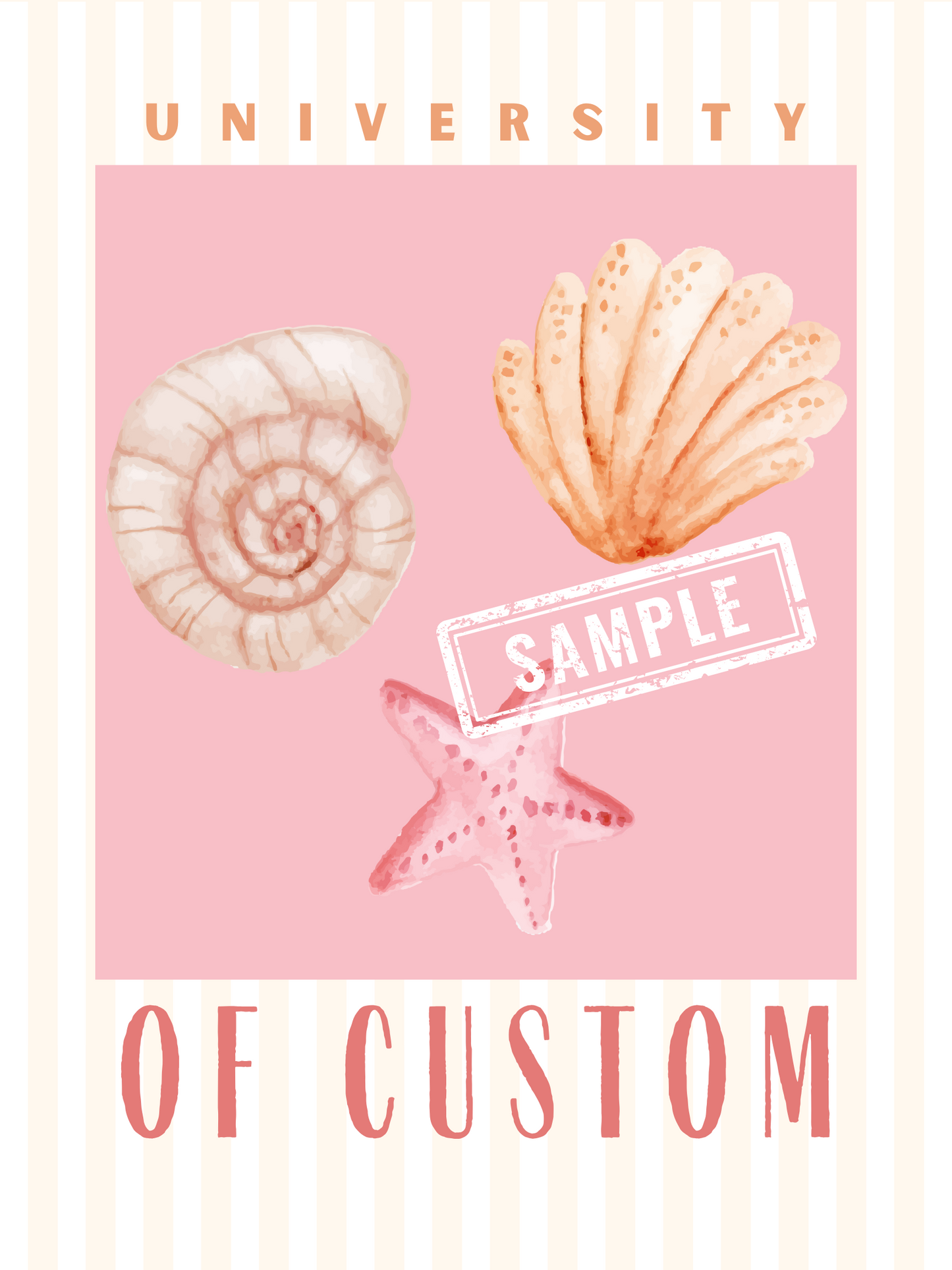Custom School Beach Poster