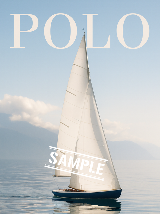 Polo Inspired Sailboat Print