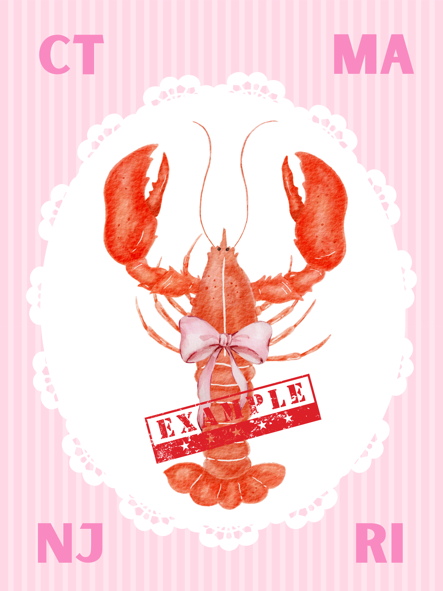 Custom Lobster Dorm Print